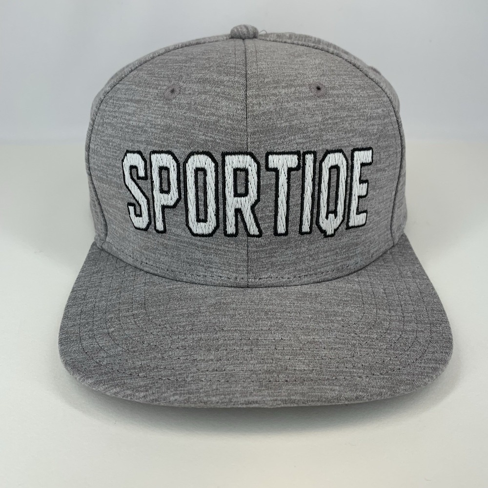 SPORTIQE Brooking Hat Heather Gray Adjustable Snap OSFM Baseball Cap